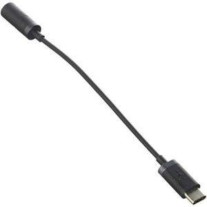 Motorola USB-C to 3.5mm Audio Headphone Jack Adapter Cable for Moto Z, Z Force, Z Force Droid, Z2 Force - Black