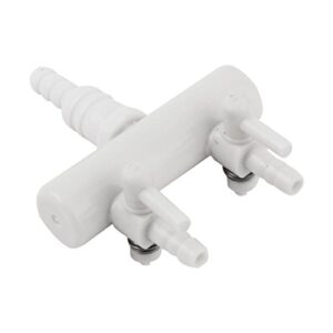 uxcell plastic aquarium 2-way air flow pump tubing splitter control valve white