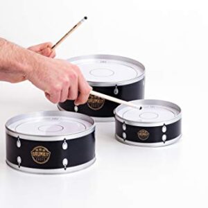 Suck UK Drum Kit Cookie Tins | Cake Container Drums | Nesting Food Storage Containers | Stackable Cake Boxes & Kitchen Accessories | Drummer Gifts & Gifts For Music Lovers | Rocker Cake Storage Tins