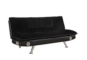 coaster furniture sofa bed black 500187