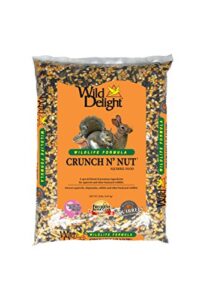 wild delight 362200 crunch n nut squirrel seed, 20 lb