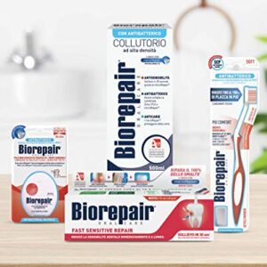 Biorepair: "Fast Sensitive Repair" Toothpaste with microRepair, New Formula - 2.5 Fluid Ounce (75ml) Tube [ Italian Import ]