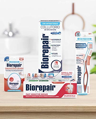 Biorepair: "Fast Sensitive Repair" Toothpaste with microRepair, New Formula - 2.5 Fluid Ounce (75ml) Tube [ Italian Import ]