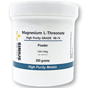 magnesium l-threonate 250g 98% purity