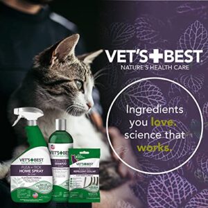 Vet's Best Flea and Tick Home Spray for Cats - Flea Treatment for Cats and Home - Plant-Based Formula - Certified Natural Oils - 32 oz