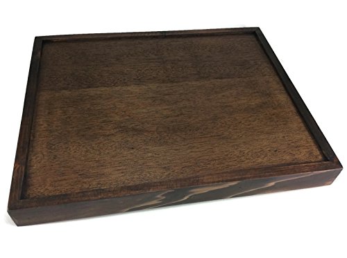 Serving Tray Wooden Handmade Bamboo Oriental Vintage Restaurant Wooden Handcraft 11.5 x 15 Inches