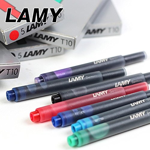 Marketfair Lamy Assorted Fountain Pen Ink Cartridges, 7 Packs, 35 Cartridges AL Star,Safari