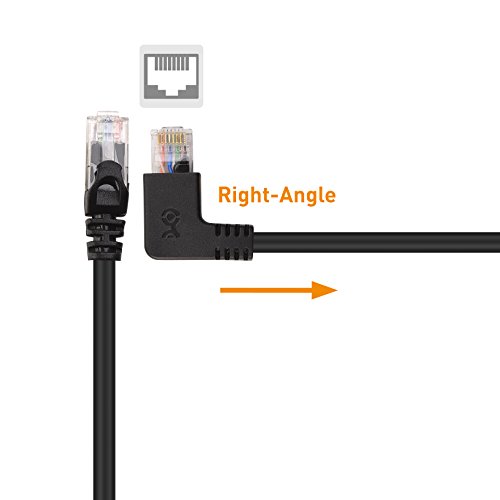 Cable Matters 10Gbps Combo-Pack 90 Degree Cat 6, Cat6 Right Angle Ethernet Cable 5 ft (90 Degree + 270 Degree Right Angle Cat6 Cable)