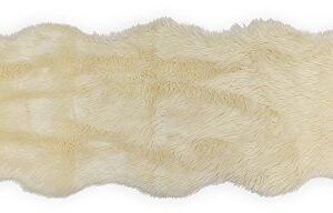 Nouvelle Legende® Faux Fur Sheepskin Premium Rug Duo (23 in. X 73 in.) White