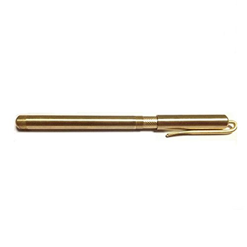 EKLOEN Solid Brass Pen, EDC Pocket Pen Signature Pen Pocket Pen with Clip