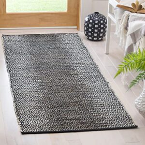 SAFAVIEH Vintage Leather Collection 4' Round Light Grey/Charcoal VTL389B Handmade Modern Leather Area Rug