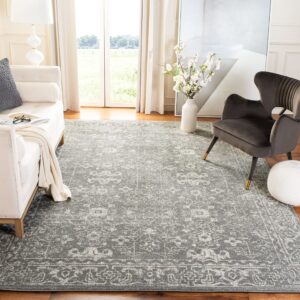 SAFAVIEH Evoke Collection 2'2" x 4' Grey/Ivory EVK270S Shabby Chic Distressed Non-Shedding Living Room Bedroom Accent Rug