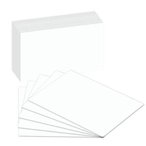 100 extra thick index cards | blank note card | 14pt (0.014”) 100lb | heavyweight thick white cover stock | 100 cards per pack - 3 x 5 inches