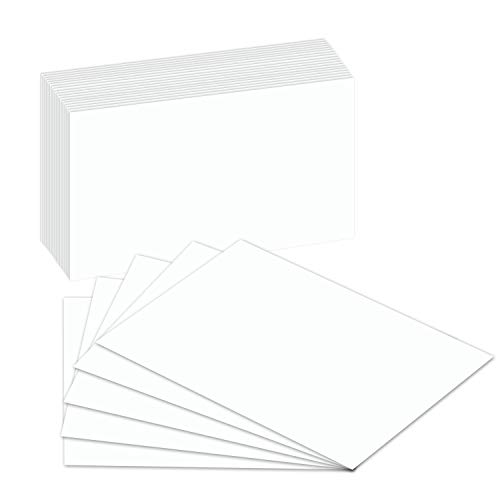 100 Extra Thick Index Cards | Blank Note Card | 14pt (0.014”) 100lb | Heavyweight Thick White Cover Stock | 100 Cards Per Pack - 3 x 5 Inches