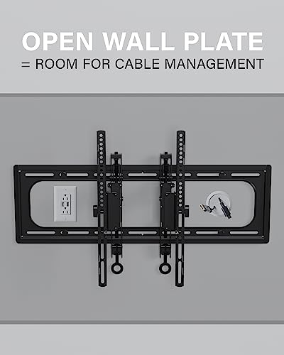 SANUS Advanced Tilt Premium Universal TV Wall Mount for 46” to 90” Flat-Panel TVs - Low Profile, Smooth Extension & Easy to Install - Model VLT6-B1