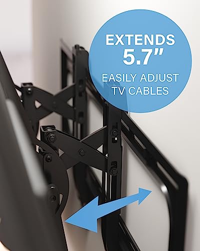 SANUS Advanced Tilt Premium Universal TV Wall Mount for 46” to 90” Flat-Panel TVs - Low Profile, Smooth Extension & Easy to Install - Model VLT6-B1