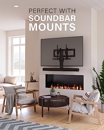 SANUS Advanced Tilt Premium Universal TV Wall Mount for 46” to 90” Flat-Panel TVs - Low Profile, Smooth Extension & Easy to Install - Model VLT6-B1