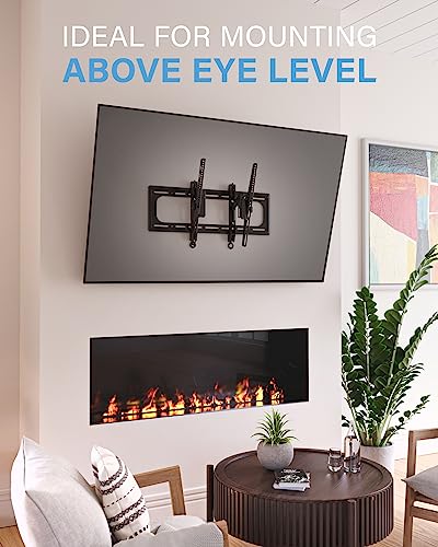 SANUS Advanced Tilt Premium Universal TV Wall Mount for 46” to 90” Flat-Panel TVs - Low Profile, Smooth Extension & Easy to Install - Model VLT6-B1