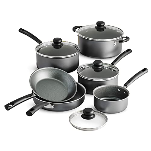 Tramontina PrimaWare 10-Piece Nonstick Cookware Set, Steel Gray by Tramontina