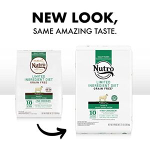 NUTRO Limited Ingredient Diet Adult Dry Dog Food Lamb & Sweet Potato Dog Kibble, 22 lb. Bag