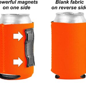 Blank Magnetic Can Coolie (1, Orange)