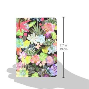 Compact Coptic Bound Journal by Studio Oh! - Succulent Paradise - 5" x 7.25" - Hardcover with Full-Color Artwork & 192 Lined Pages - Lies Flat When Open (CC001)