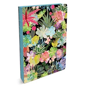 Compact Coptic Bound Journal by Studio Oh! - Succulent Paradise - 5" x 7.25" - Hardcover with Full-Color Artwork & 192 Lined Pages - Lies Flat When Open (CC001)