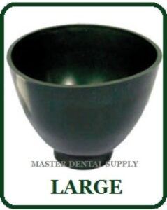 dental lab mixing bowl flexible alginate and stone dark green flexi (dark green, large)
