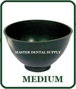 dental lab mixing bowl flexible alginate and stone medium dark green flexi