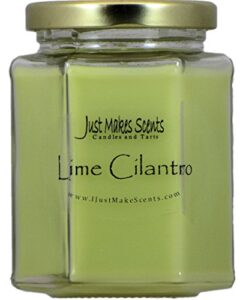 lime cilantro blended soy candle by just makes scents