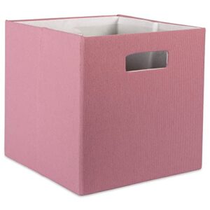 dii poly-cube storage collection hard sided, collapsible solid, large, rose