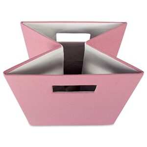 DII Poly-Cube Storage Collection Hard Sided, Collapsible Solid, Large, Rose