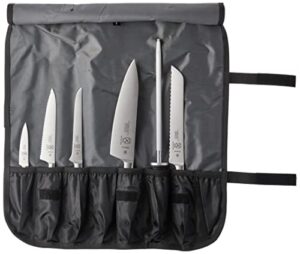 mercer culinary züm 7-piece forged knife set in roll