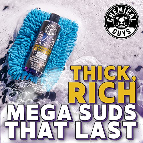 Chemical Guys CWS61916 Black Light Foaming Car Wash Soap(Works with Foam Cannons, Foam Guns or Bucket Washes)Safe for Cars,Trucks,Motorcycles,RVs&More,16 fl oz, Black Cherry Scent(packaging may Vary)