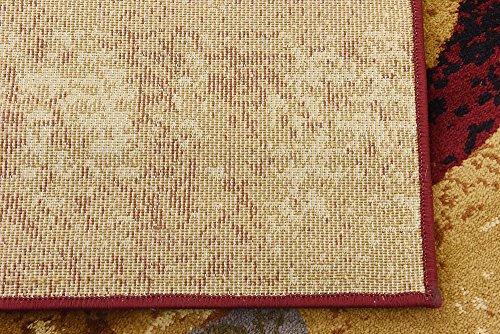 Unique Loom Barista Collection Area Rug - Kouillou (9' x 12' Rectangle, Multi/ Brown)