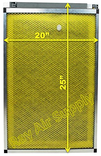 RAYAIR SUPPLY 20x25 MicroPower Guard Air Cleaner Replacement Filter Pads (6 Pack) Yellow