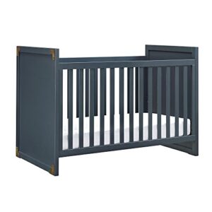 baby relax miles 2-in-1 convertible crib, graphite blue