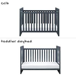 Baby Relax Miles 2-in-1 Convertible Crib, Graphite Blue