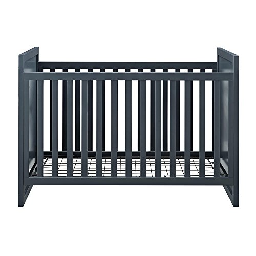 Baby Relax Miles 2-in-1 Convertible Crib, Graphite Blue