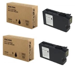 Ricoh MPCW2200SP Toner Set Two Blacks Genuine Ricoh CW2200SP CW2200 Lanier MP CW2200SP CW2200 Toner