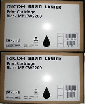 Ricoh MPCW2200SP Toner Set Two Blacks Genuine Ricoh CW2200SP CW2200 Lanier MP CW2200SP CW2200 Toner