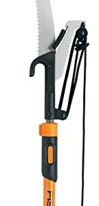 Fiskars 12 Foot Extendable Pole Saw & Pruner, Orange (393951-1001)