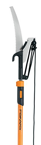 Fiskars 12 Foot Extendable Pole Saw & Pruner, Orange (393951-1001)