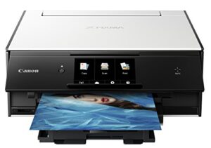 canon office products ts9020 wh wireless all-in-one printer with scanner and copier: mobile and tablet printing, with airprint and google cloud print compatible, white