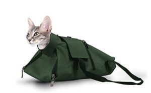 after surgery wear premium cat restraint bag, cat grooming bag, cat carrier bag. made in europe using the fabrics. (medium)
