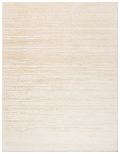 SAFAVIEH Adirondack Collection Area Rug - 8' x 10', Champagne & Cream, Modern Ombre Design, Non-Shedding & Easy Care, Ideal for High Traffic Areas in Living Room, Bedroom (ADR113W)