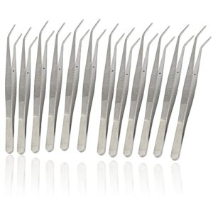 odontomed2011 set of 12 ea college cotton dressing plier 6" dental instruments premium stainless steel odm