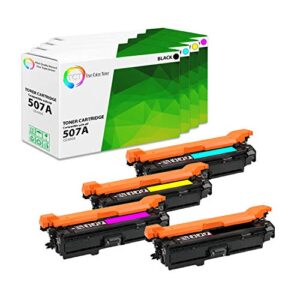 true color toner compatible replacement toner cartridge replacement for hp ce400a ( black, cyan, yellow, magenta , 4 pk )