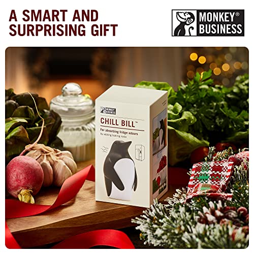 Chill Bill Refrigerator Deodorizer | Soda Holder for Refrigerator | Cute Fridge Deodorizer | Refrigerator Odor Eliminator | Fun Kitchen Gadgets | Baking-Soda Fridge Smell Remover | by Monkey Business