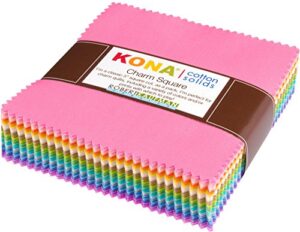 kona cotton pastel 101 palette charm square 101 5-inch squares charm pack robert kaufman chs-562-101